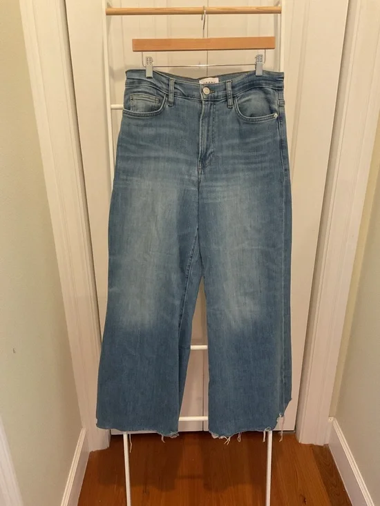 Frame Denim Jeans Le Palazzo Crop Size 30 - Picture 1 of 7